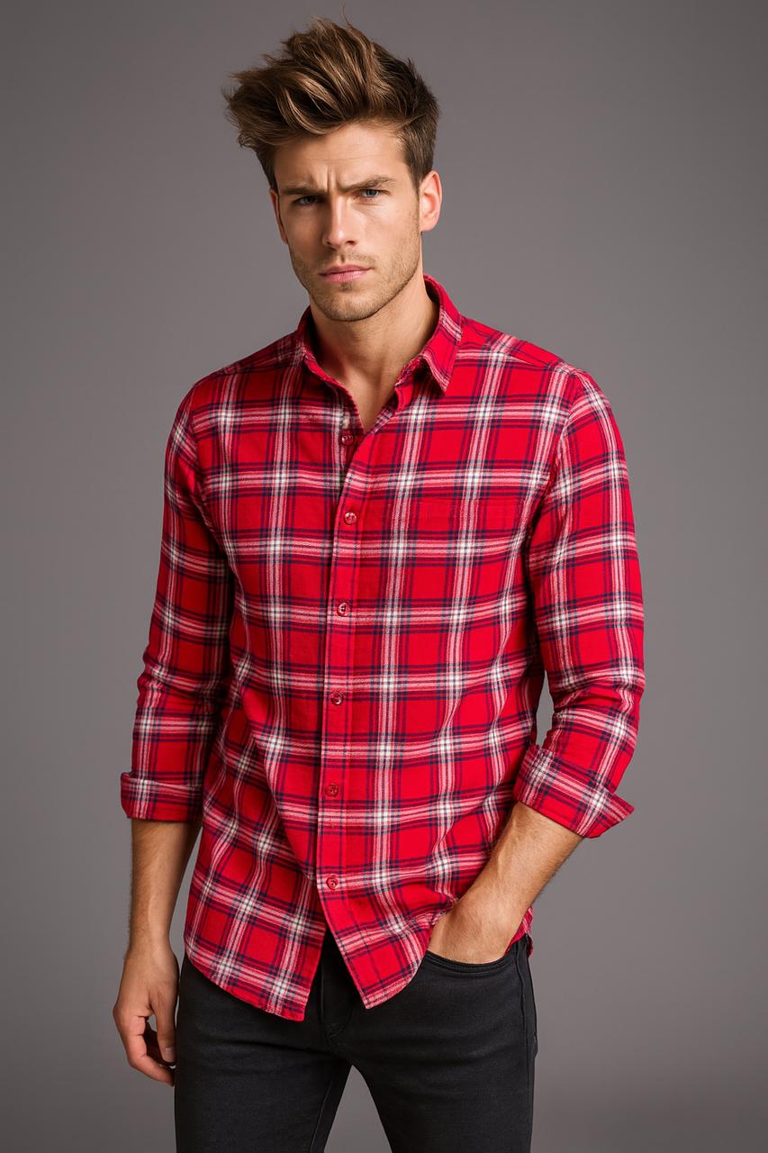 6595VIYMLRO - CAMISA QUITO SKSP ROJO